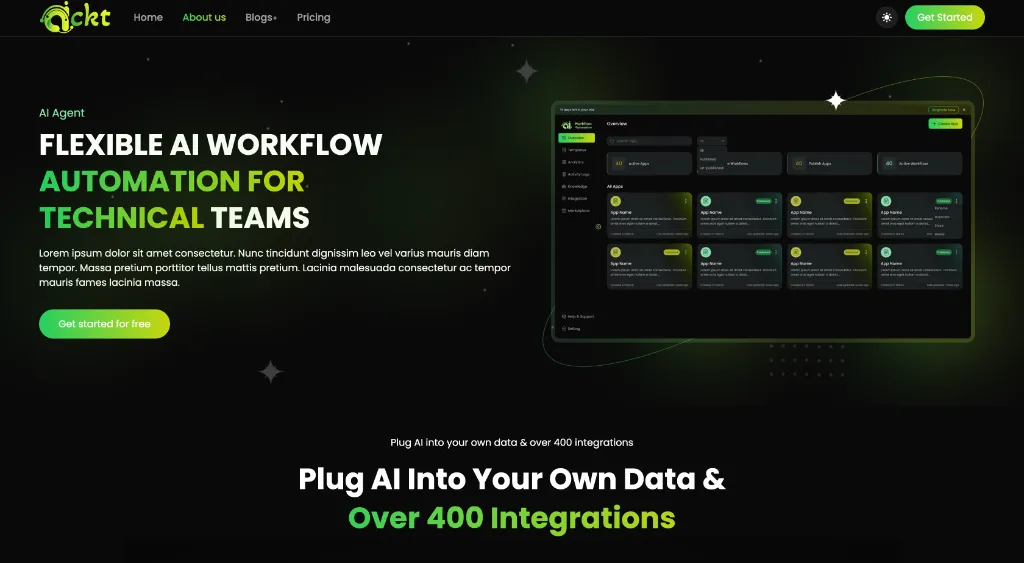 Aickt AI Workflow Dashboard