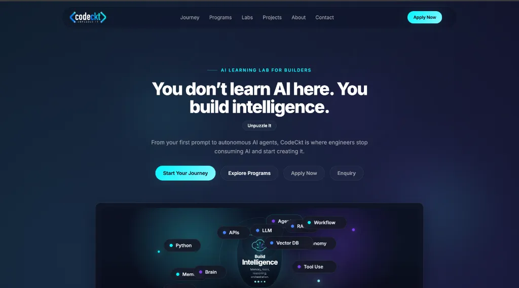 CodeCkt AI Learning Lab Builder Portal